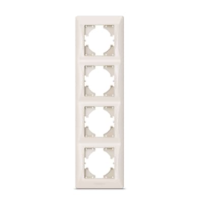 Рамка Videx BINERA кремова 4 поста (VF-BNFR4V-CR)