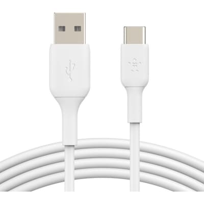 Дата кабель USB 2.0 AM to USB-C 1.0m PVC white Belkin (CAB001BT1MWH)