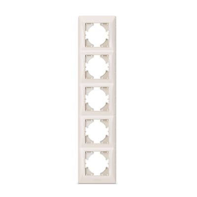 Рамка Videx BINERA кремова 5 постів (VF-BNFR5V-CR)