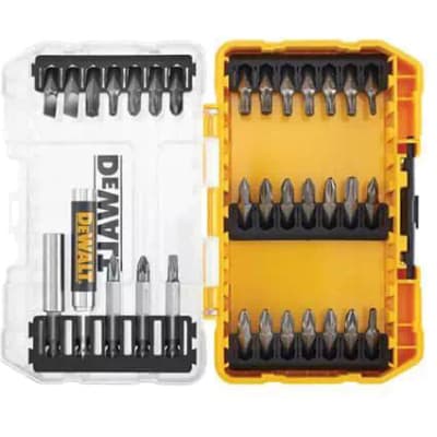 Набір біт DeWALT Phillips,Pozidriv, Torx, Slotted, L = 25, 50 мм, магнітні тримачі, 25 шт, кейс (DT70709)