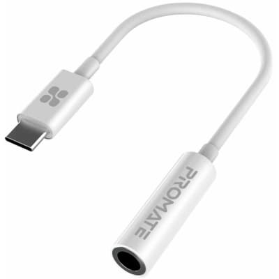 Перехідник USB-C to 3.5mm F 0.2m white Promate (auxlink-c.white)