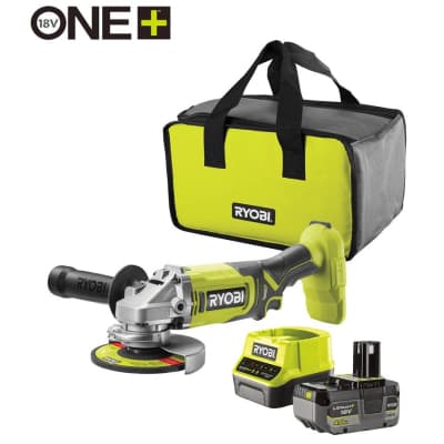 Шліфувальна машина Ryobi ONE+ RAG18125-1C40S 125мм, 18V, 1х4А·год 9000об/хв, сумка (5133005643)