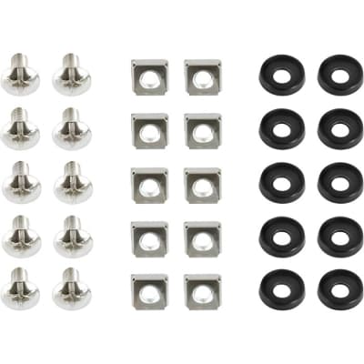 Кріплення для 19" обладнання Cablexpert (гвинт M6, гайка, шайба) комплект кріпильний М6 * 50 (19A-FSET-02)