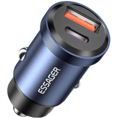 Зарядний пристрій Essager 1xUSB-C 45W + 1xUSB blue (ECCAC45-TL03-Z)