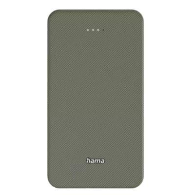 Батарея універсальна Hama 20000mAh, 15W/5V/3A, USB-C, USB-A, green (00201716)