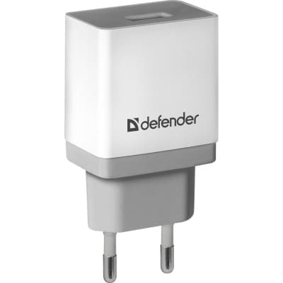 Зарядний пристрій Defender UPA-21 white, 1xUSB, 5V / 2.1A (83571)