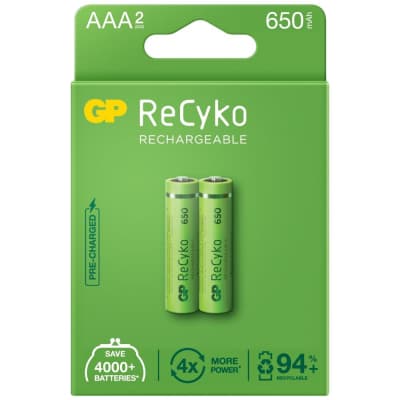 Акумулятор Gp AAA 65AAAHCE-EB2 Recyko 650 mAh * 2 (65AAAHCE / 4891199186677)