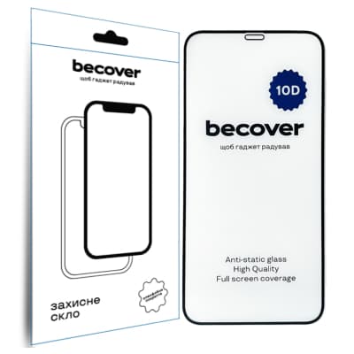 Скло захисне BeCover Apple iPhone 11 10D Black (711323)