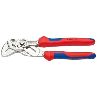 Кліщі KNIPEX переставні кліщі-гаєчний ключ, двокомпонентні ручки (86 05 180)