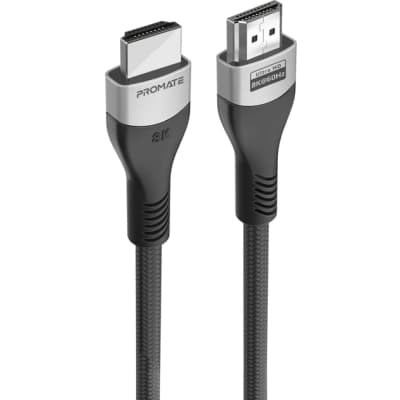Кабель мультимедійний HDMI M to HDMI M 5.0m V2.1 grey Promate (primelink8k-500.grey)