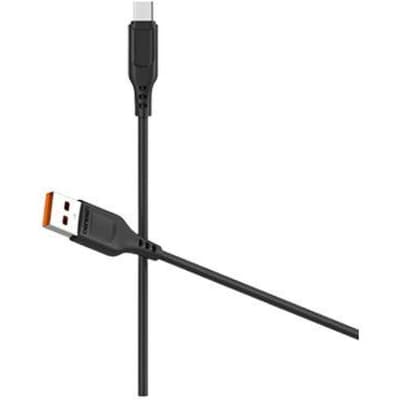 Дата кабель USB 2.0 AM to Micro 5P 1.0m 2.4A silicone black Denmen (DM-D01V-BK)
