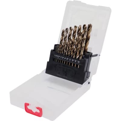 Набір свердл HAISSER по металу HSS - (1-10)х0.5мм, 19шт. (107730)