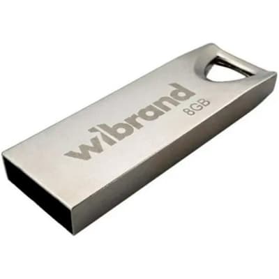 USB флеш накопичувач Wibrand 8GB Taipan Silver USB 2.0 (WI2.0/TA8U2S)