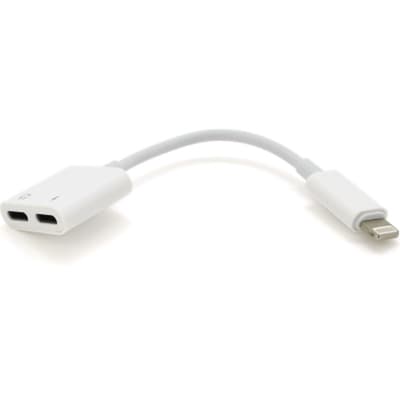 Перехідник Lightning M to 2xLightning F 0.05m white Voltronic (J008/2L)