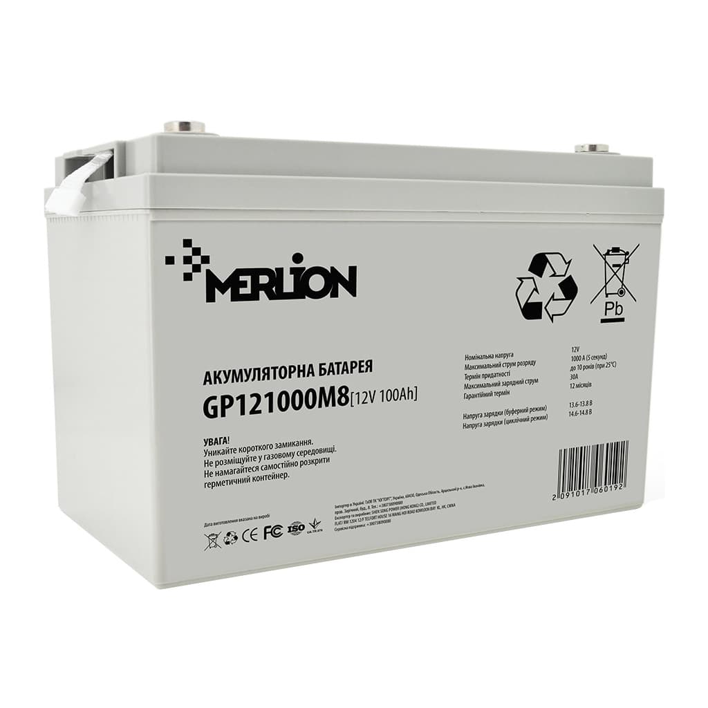 Батарея до ДБЖ Merlion 12V 100Ah (GP121000M8)