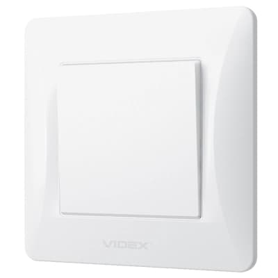 Вимикач Videx BINERA 1кл білий (VF-BNSW1-W)
