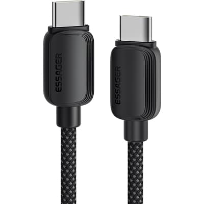 Дата кабель USB-C to USB-C 3.0m 100W black Essager (EXCTT1-WLC01-P)