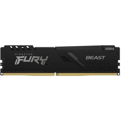 Модуль пам'яті для комп'ютера DDR4 8GB 3200 MHz Beast Black Kingston Fury (ex.HyperX) (KF432C16BB/8WP)