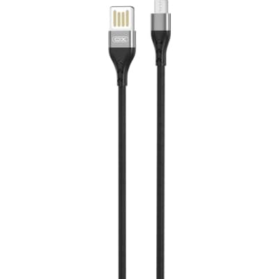 Дата кабель USB 2.0 AM to Micro 5P 1.0m 2.4A double-sided NB188 gray XO (6920680879717)
