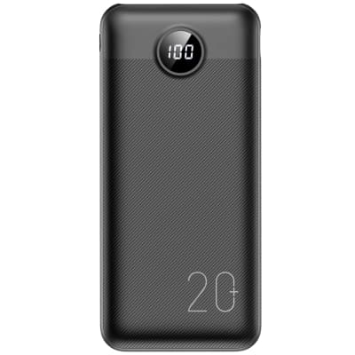 Батарея універсальна VEGER 20000mAh L20S 20W PD QC LCD black (6970453555362)