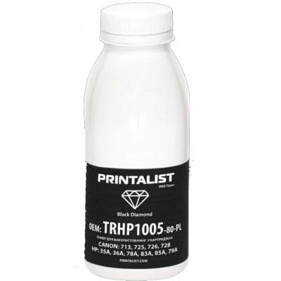 Тонер HP LJ P1005/1006/1505, 80г Black Printalist (TRHP1005-80-PL)