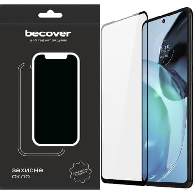 Скло захисне BeCover Motorola Moto G72 Black (709245)