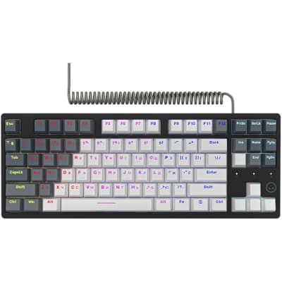 Клавіатура Lorgar Azar 514TKL RGB Mechanical USB UA White/Grey (LRG-GK514TKL-WH-UA)