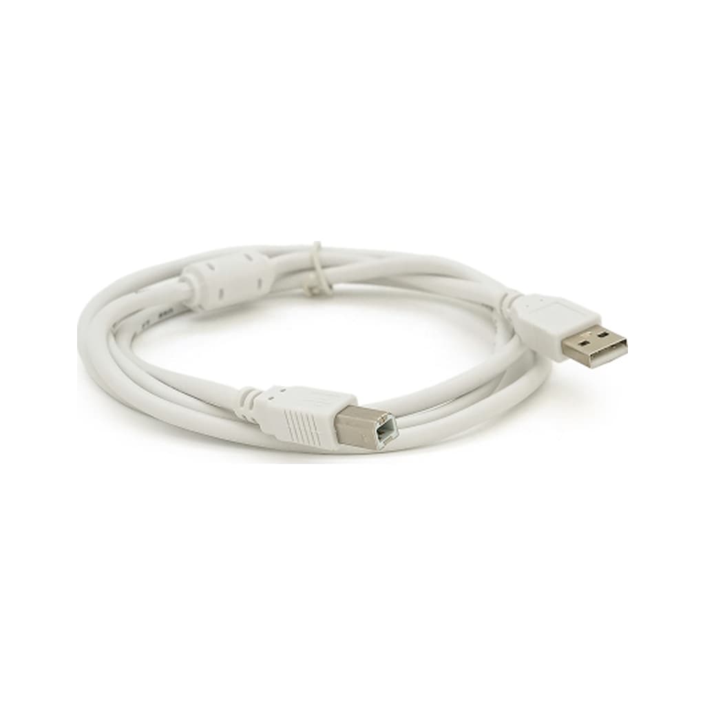 Кабель для принтера USB 2.0 AM/BM 0.8m ferrite white Voltronic (YT-AM/BM-0.8W)
