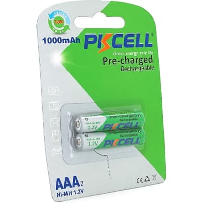 Акумулятор AAA R03 1000mAh 1.2V NiMH Already Charged, 2шт/бл PkCell (PC/AAA1000-2BA)