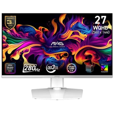Монітор MSI 26.5" MAG 272QPW QD-OLED X28 White 280Hz