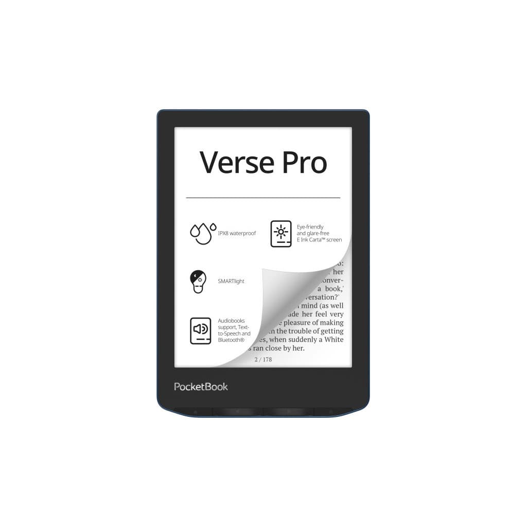 Електронна книга Pocketbook 634 Verse Pro, Azure (PB634-A-CIS)