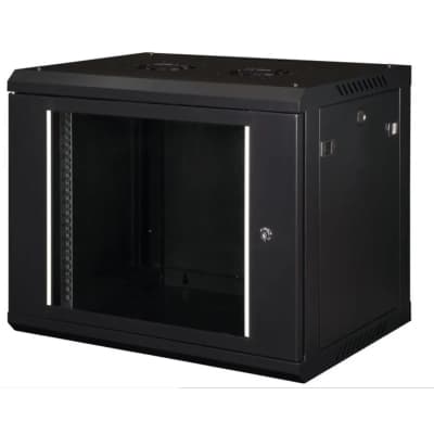 Шафа настінна Hypernet 12U 19" 600x450 ProLine (PL-WMNC-12U-BLACK)
