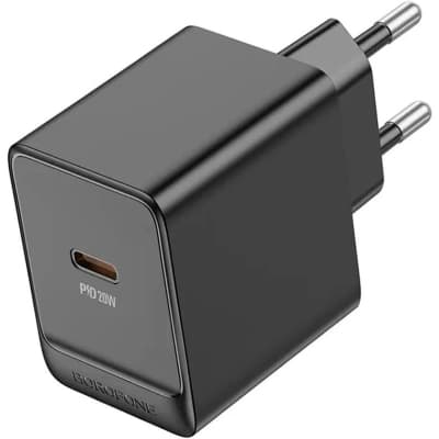 Зарядний пристрій BOROFONE BAS13A Erudite USB-C PD20W Black (6941991104855)