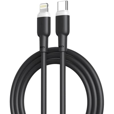 Дата кабель USB-C to Lightning 1.0m 20W liquid silicone NB208A black XO (6920680826810)