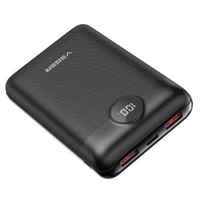 Батарея універсальна VEGER 20000mAh S20 22.5W PD/3/0 QC/3.0 black (6970453554198)