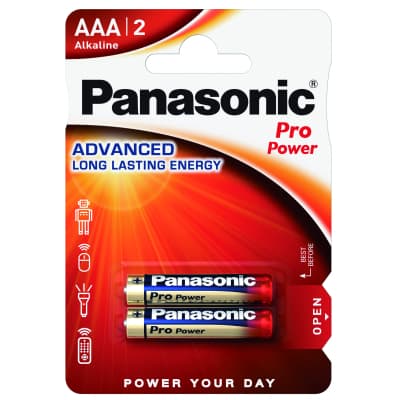 Батарейка Panasonic AAA LR03 Pro Power * 2 (LR03XEG/2BP)
