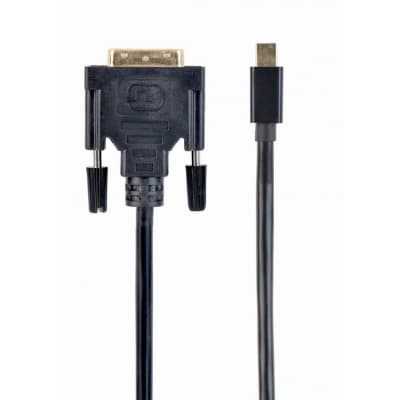 Кабель мультимедійний miniDisplayPort M to DVI M 1.8m 24+1pin Cablexpert (CC-mDPM-DVIM-6)