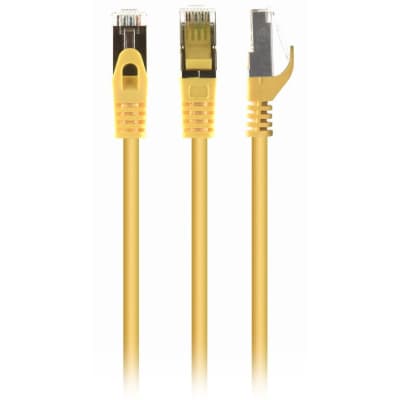 Патч-корд 2м S/FTP Cat 6A CU LSZH yellow Cablexpert (PP6A-LSZHCU-Y-2M)