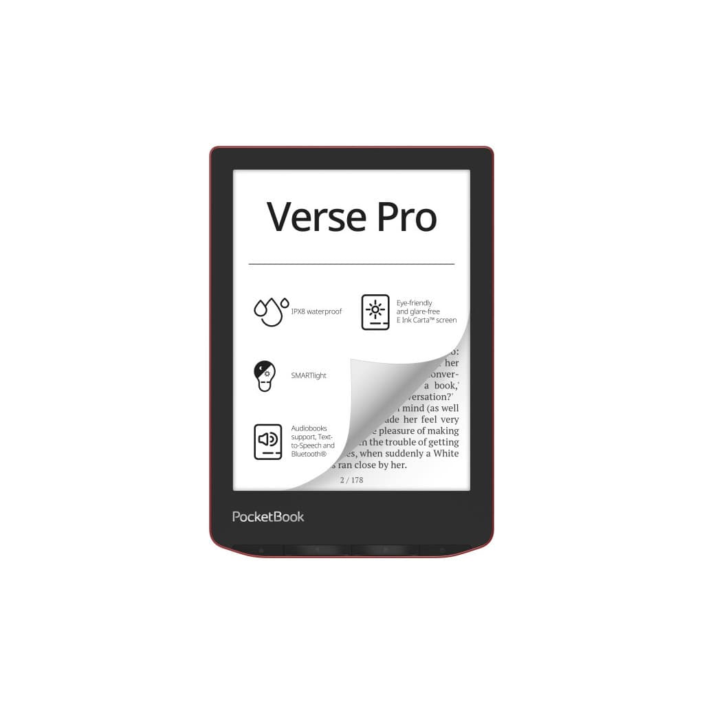 Електронна книга Pocketbook 634 Verse Pro, Passion Red (PB634-3-CIS)