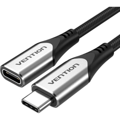 Дата кабель USB-C M/F 1.0m Thunderbolt 3 60W (20V/3A) 4K60HZ VENTION (TABHF)