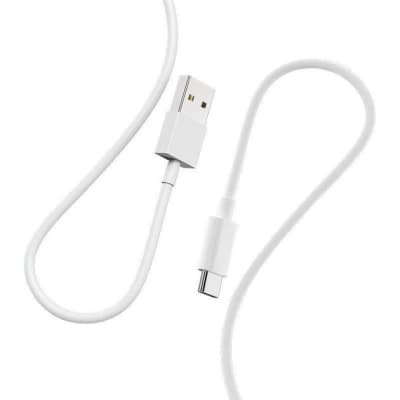Дата кабель USB 2.0 AM to USB-C 1.0m 2.4A white Denmen (D22T-WH)