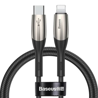 Дата кабель USB-C to Lightning 1.0m 18W black Baseus (CATLSP-01)