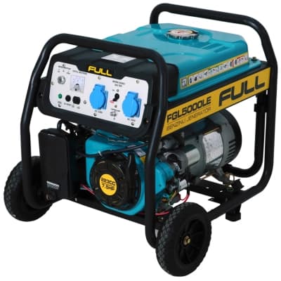 Генератор FULL FGL 5000LE, 50Hz, 4.75kVA/3.8kW, бак 28л, ручний/стартер (FGL 5000LE)