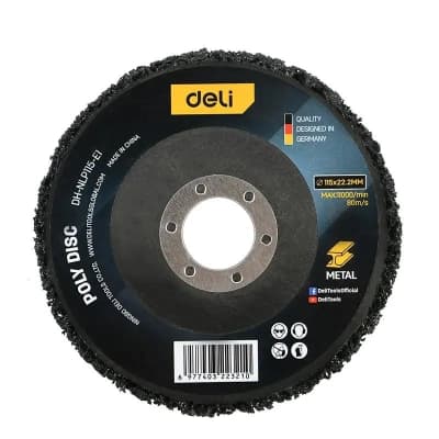 Круг зачистний Deli кораловий 115 мм, шліфувальний (EDH-NLP115-E1)