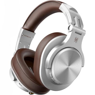 Навушники OneOdio Fusion A70 Bluetooth+3,5мм/6,35мм Silver/Brown (A70 Silver Brown)