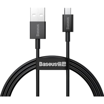 Дата кабель USB 2.0 AM to Micro 5P 2.0m Superior Fast Charging 2A black Baseus (CAMYS-A01)