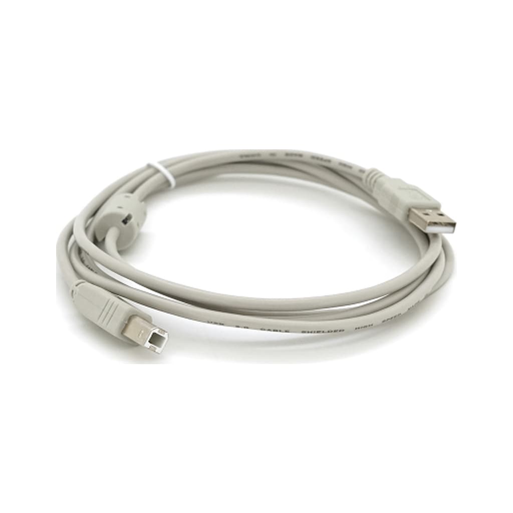 Кабель для принтера USB 2.0 AM/BM 1.8m ferrite white Voltronic (YT-AM/BM-1.8W)