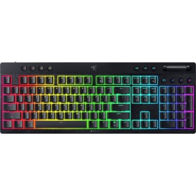 Клавіатура Razer BlackWidow V4 Low-Profile Wireless/Bluetooth/USB Yellow switch UA Black (RZ03-05271500-R3M1)