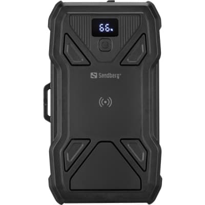 Батарея універсальна Sandberg 27000mAh Solar 5-Panel 8W, PD/20W, IP54, Flashlight, wireless charging 15W (421-06)