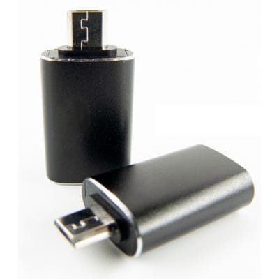 Перехідник OTG USB 2.0 AF to Micro 5P black Dengos (ADP-017)